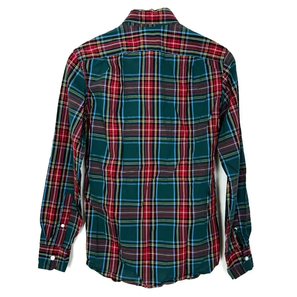 J. Crew Slim Flex Washed Tartan Shirt